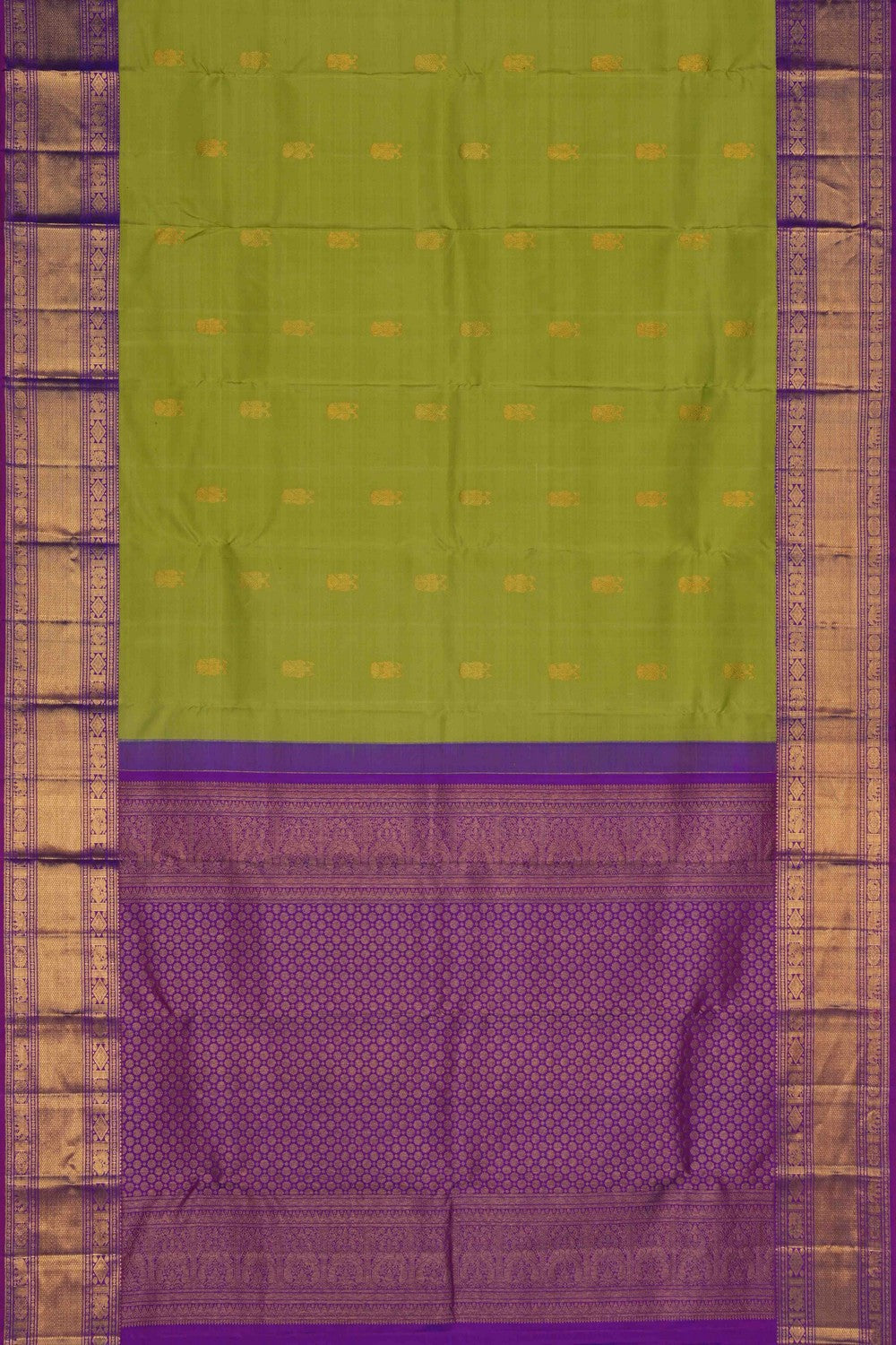 Image of South Silk Mint-Green Saree