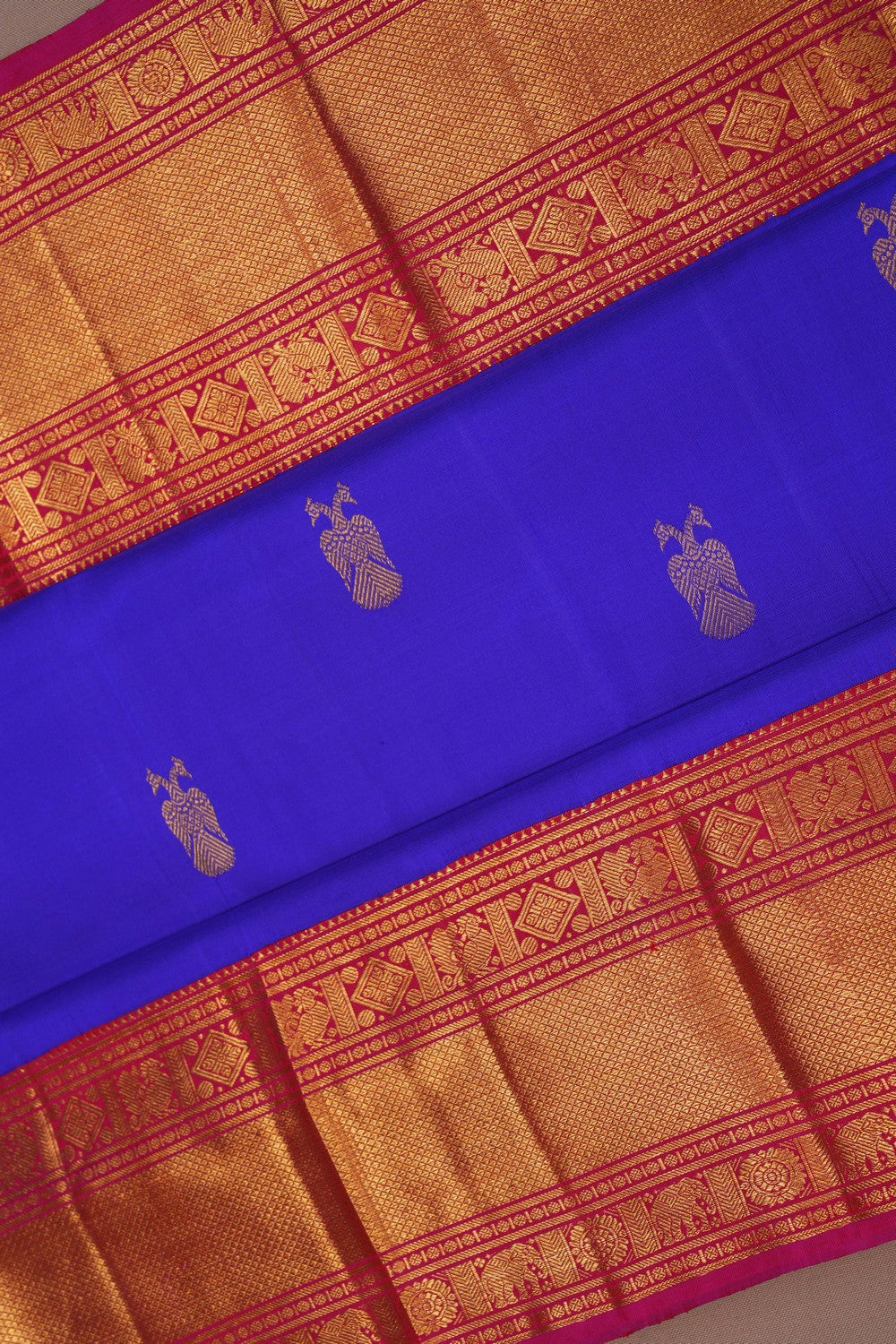 Image of South Silk Purple Saree