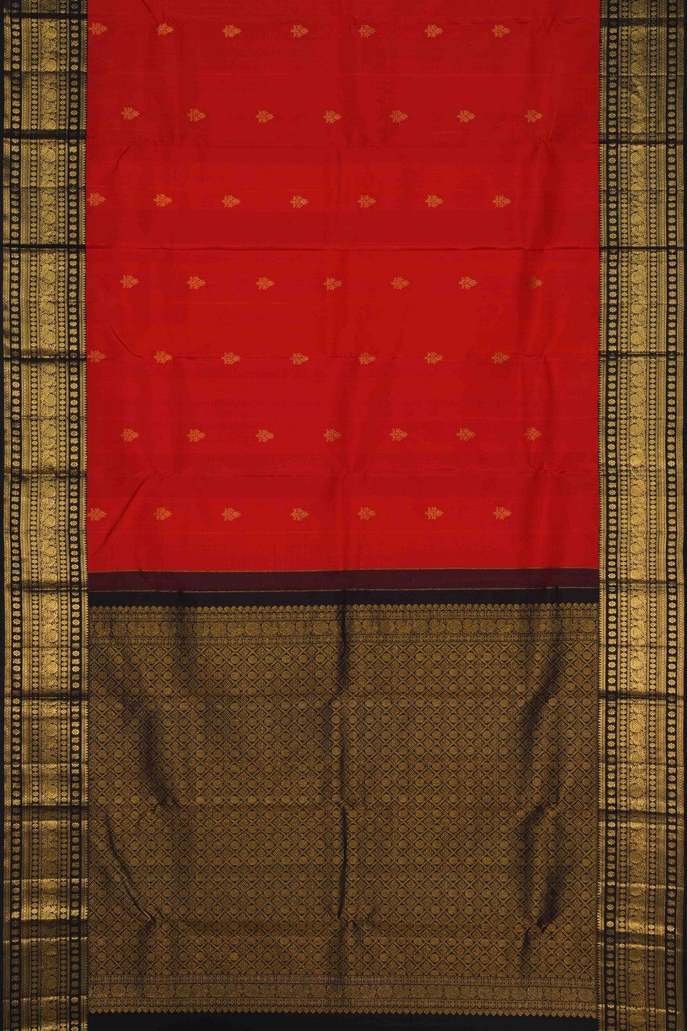 Image of South Silk Orange Saree