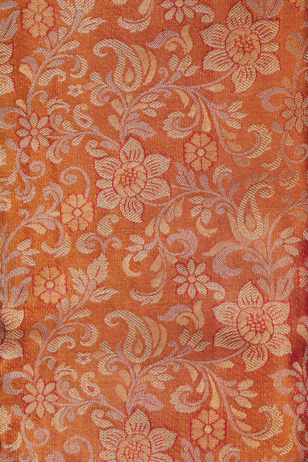 Image of Gold Tissue Brocade Kanchipattu Saree