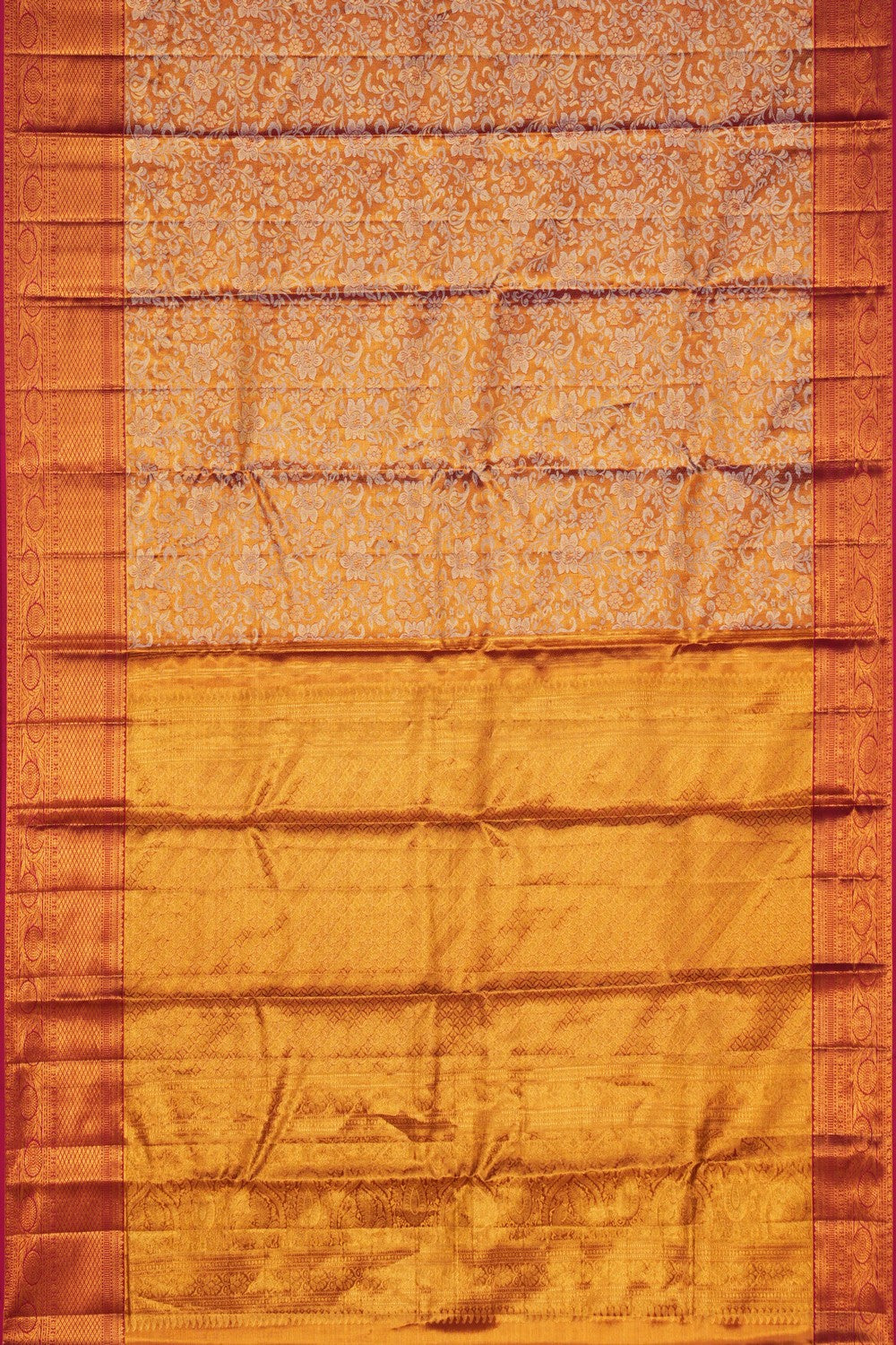 Image of Gold Tissue Brocade Kanchipattu Saree