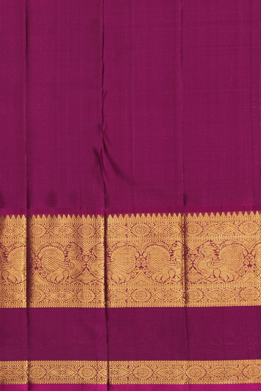 Image of Purple Tissue Brocade Kanchipattu Saree