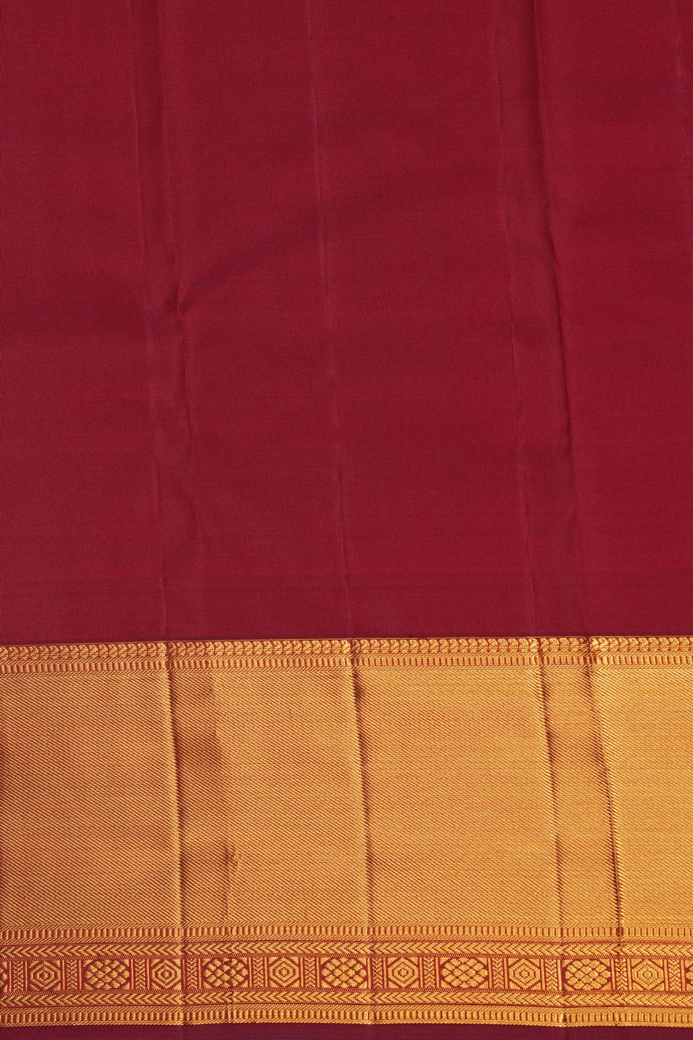 Image of Maroon Brocade Kanchipattu Saree