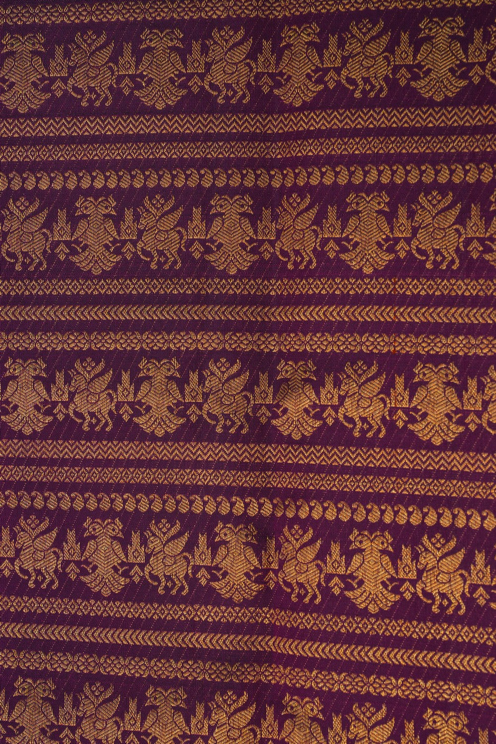 Image of Violet Brocade Kanchipattu Saree