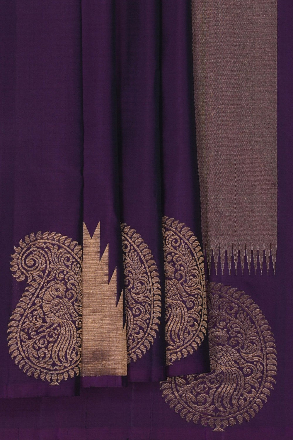 Image of South Silk Purple Saree