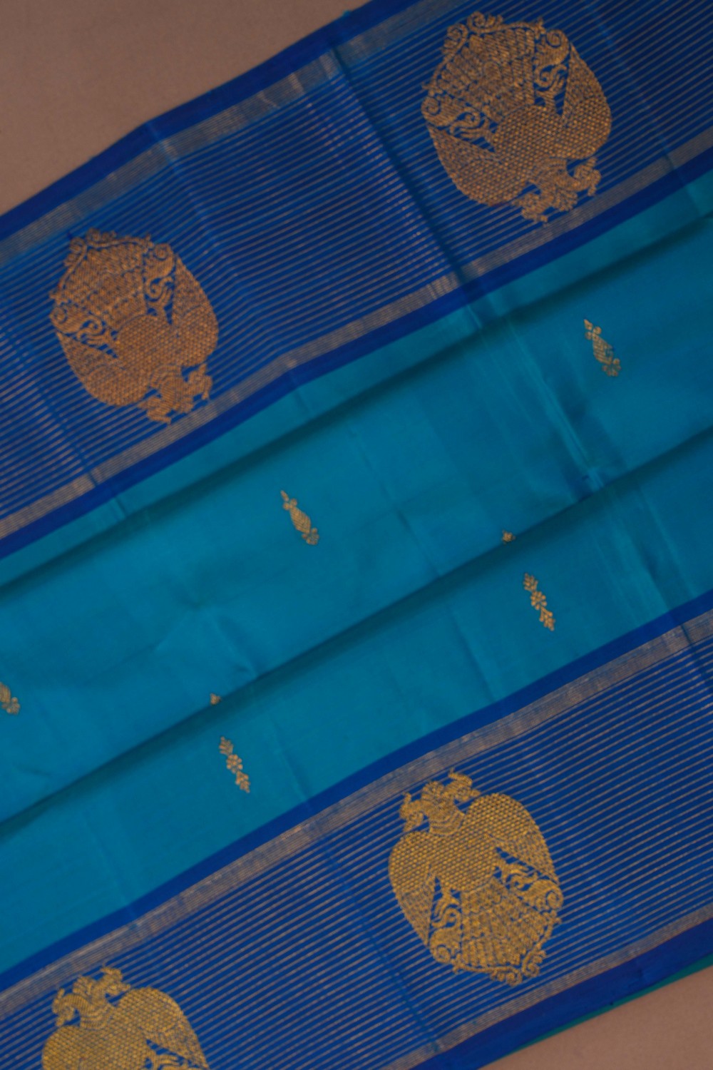 Image of Arani Silk Ananada Blue Saree