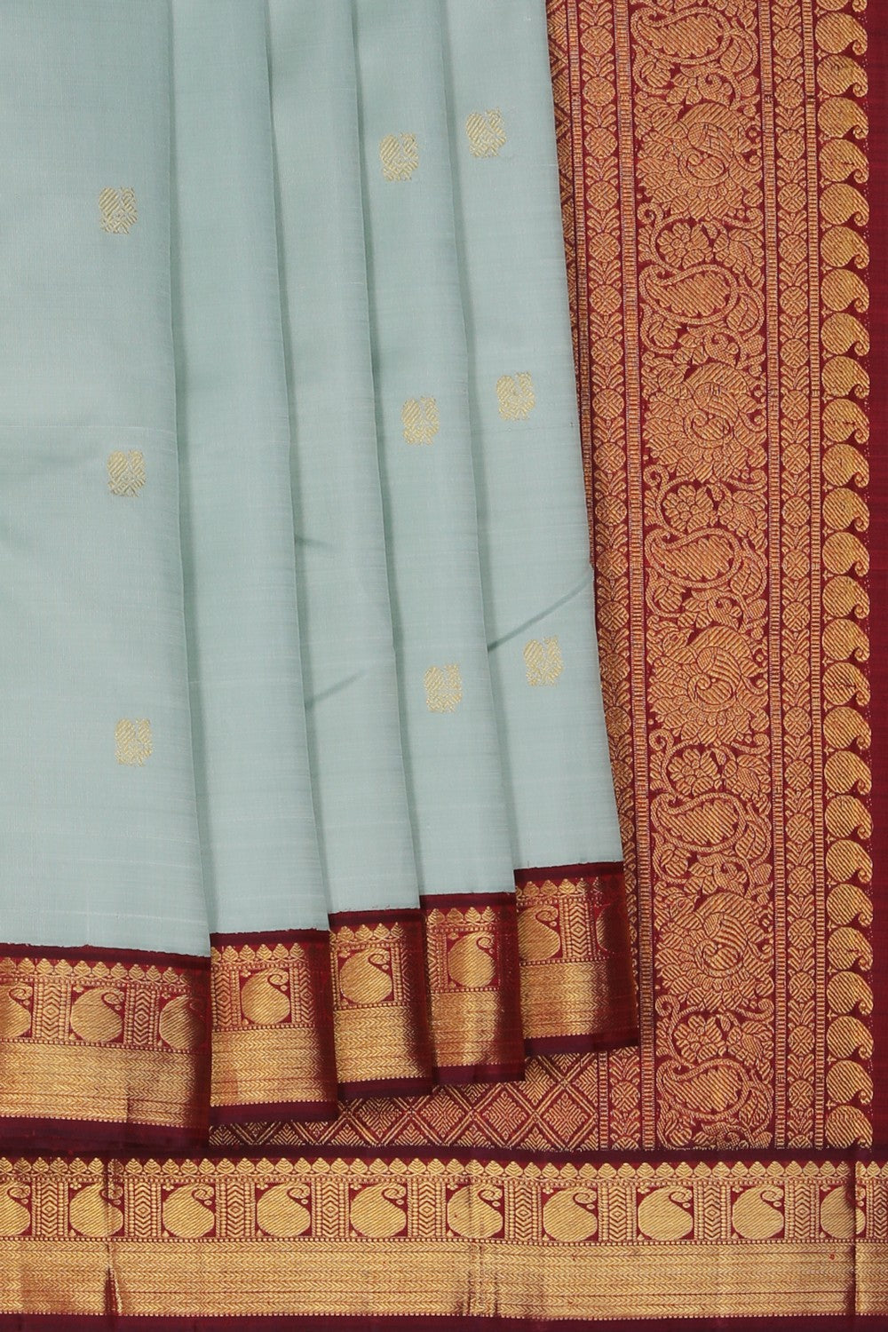 Image of Arani Silk Grey Saree