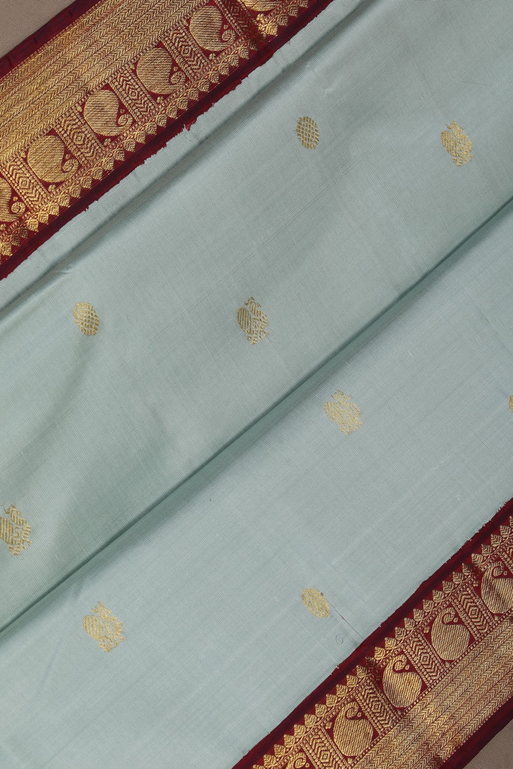 Image of Arani Silk Grey Saree