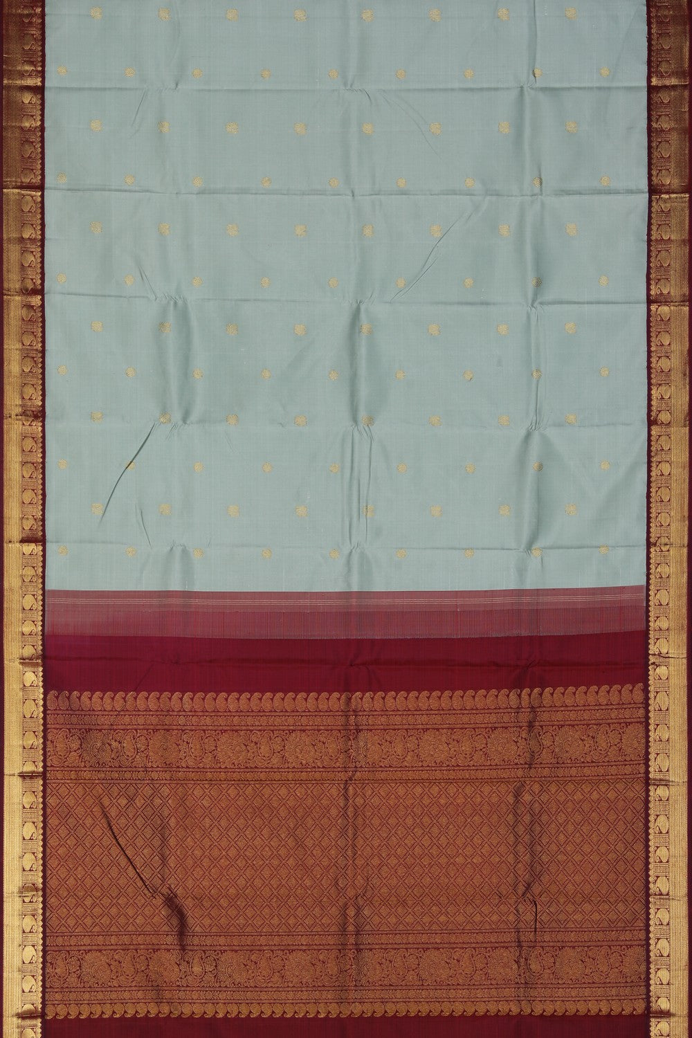 Image of Arani Silk Grey Saree