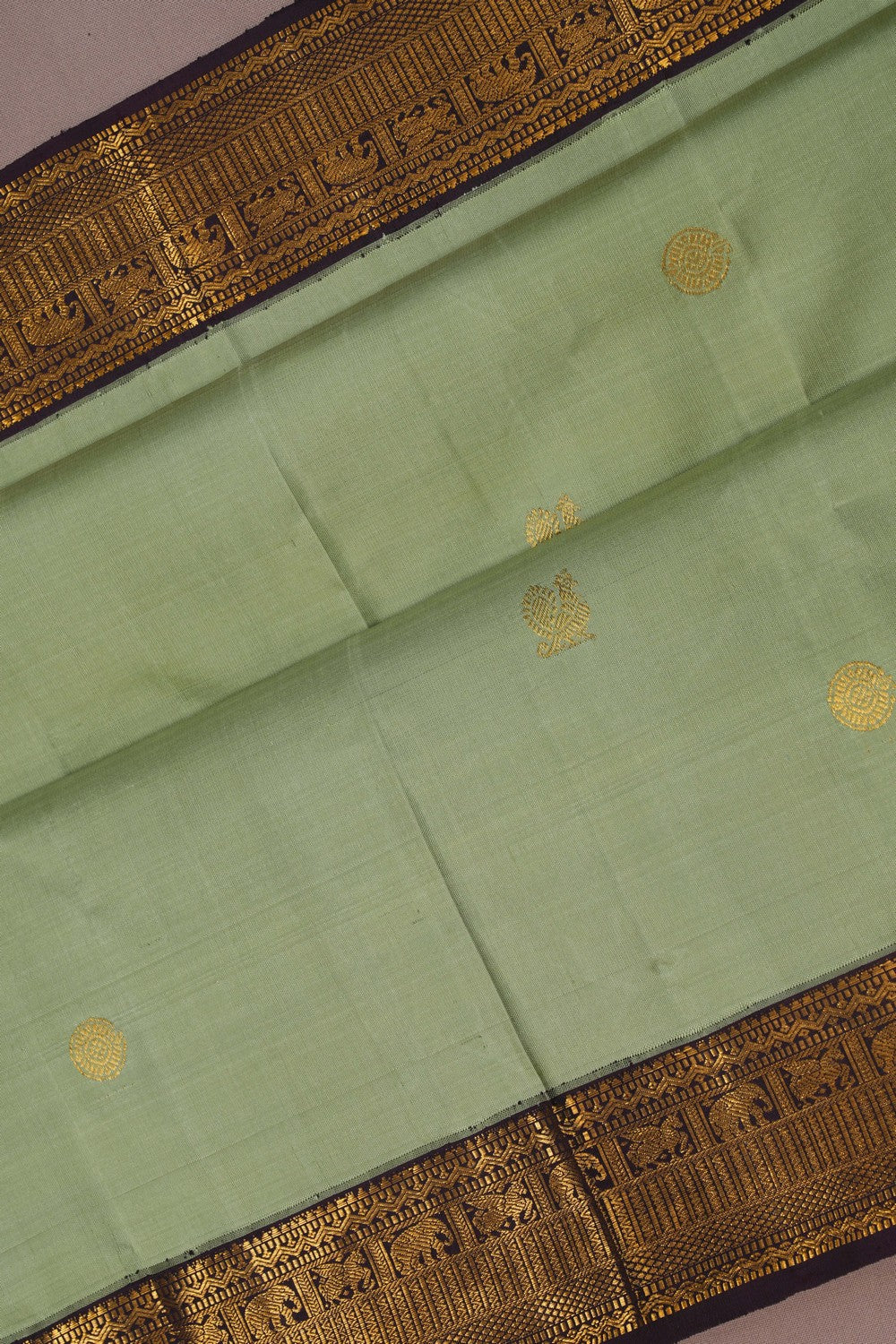 Image of Arani Silk Sage Green Saree