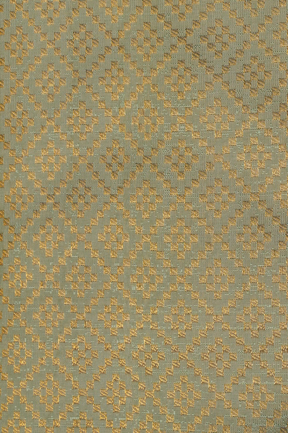 Image of Kanchipuram Brocade Silk Sage Green Saree