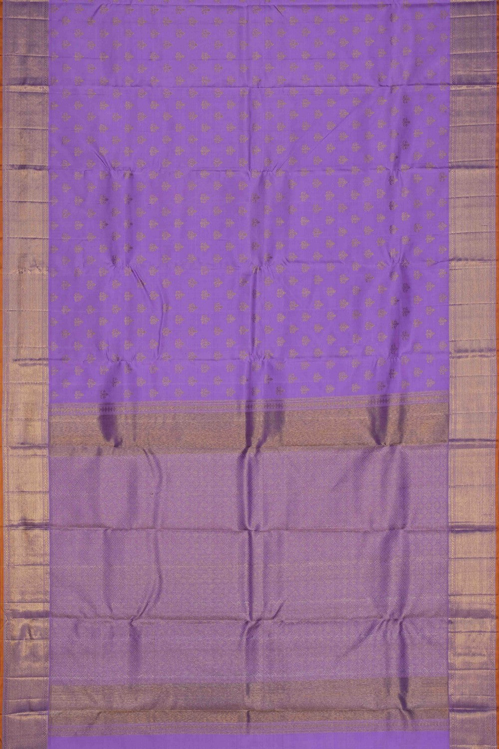 Image of Kanchipuram Brocade Silk Purple Saree