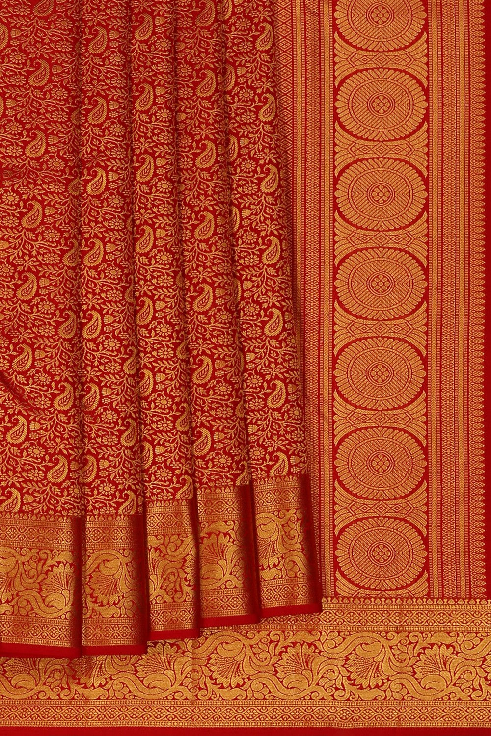 Image of Kanchipattu Brocade Red Saree