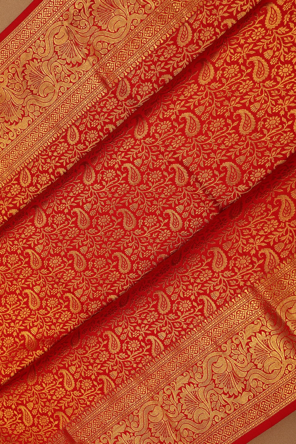Image of Kanchipattu Brocade Red Saree