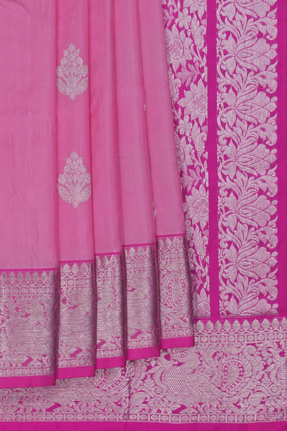 Image of Venkatagiri Pink Saree