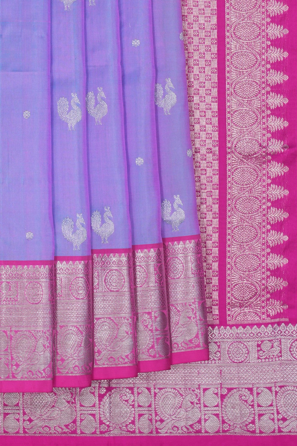 Image of Venkatagiri Purple Saree