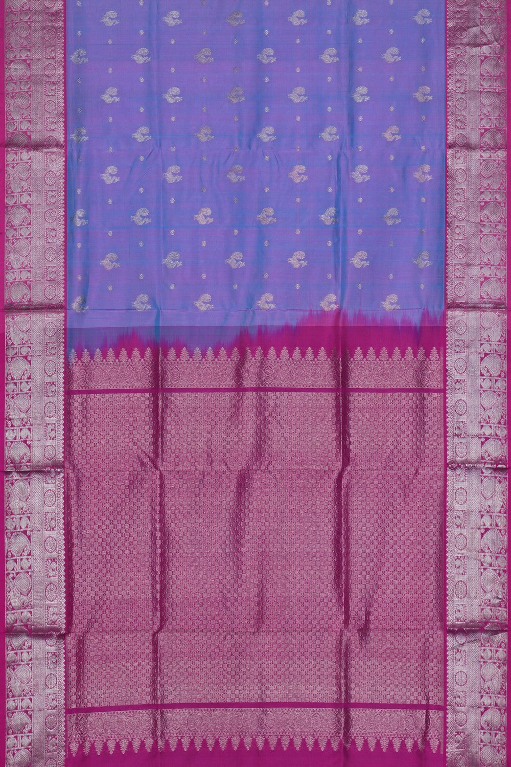 Image of Venkatagiri Purple Saree