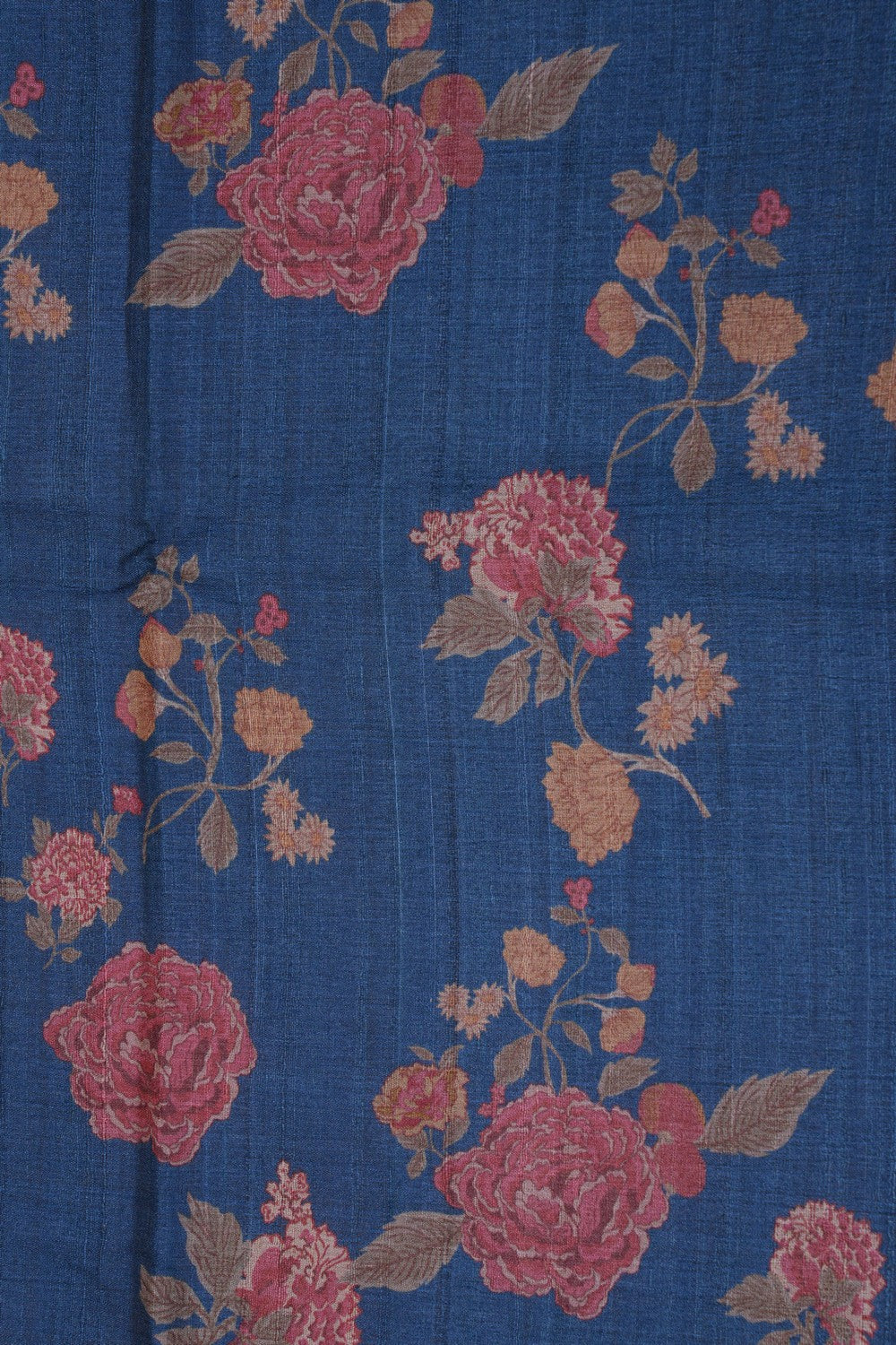 Image of Tussar Silk Floral Printed Saree