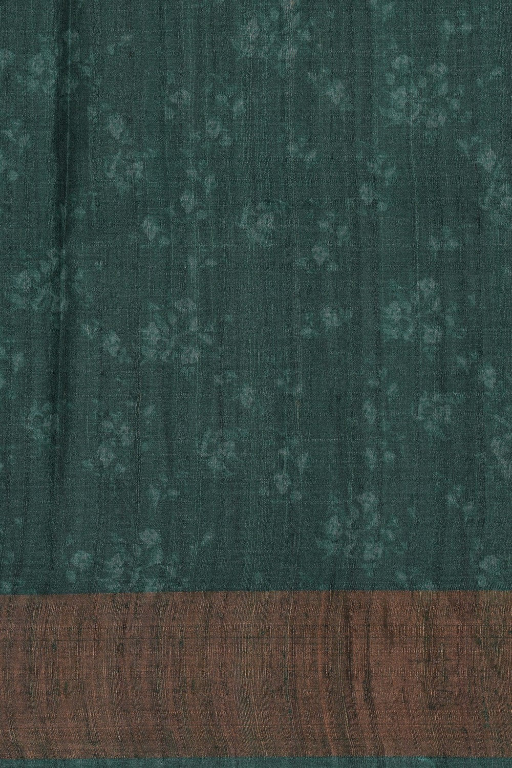 Image of Tussar Silk Floral Printed Saree