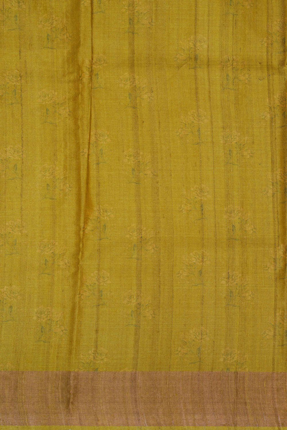 Image of Tussar Silk Floral Printed Saree