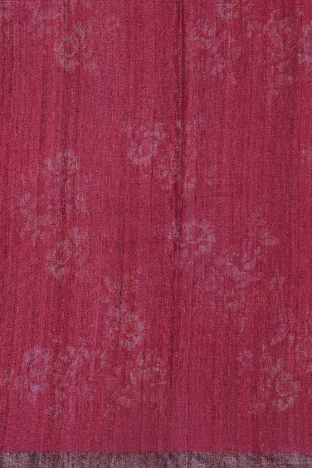 Image of Tussar Silk Floral Printed Saree