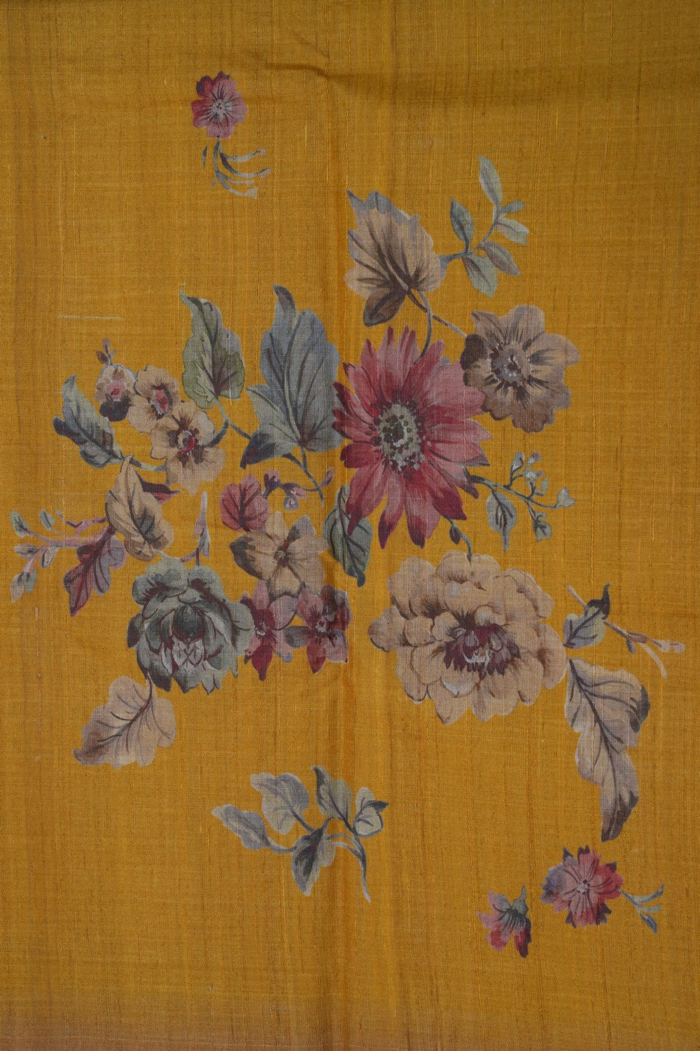 Image of Tussar Silk Floral Printed Saree
