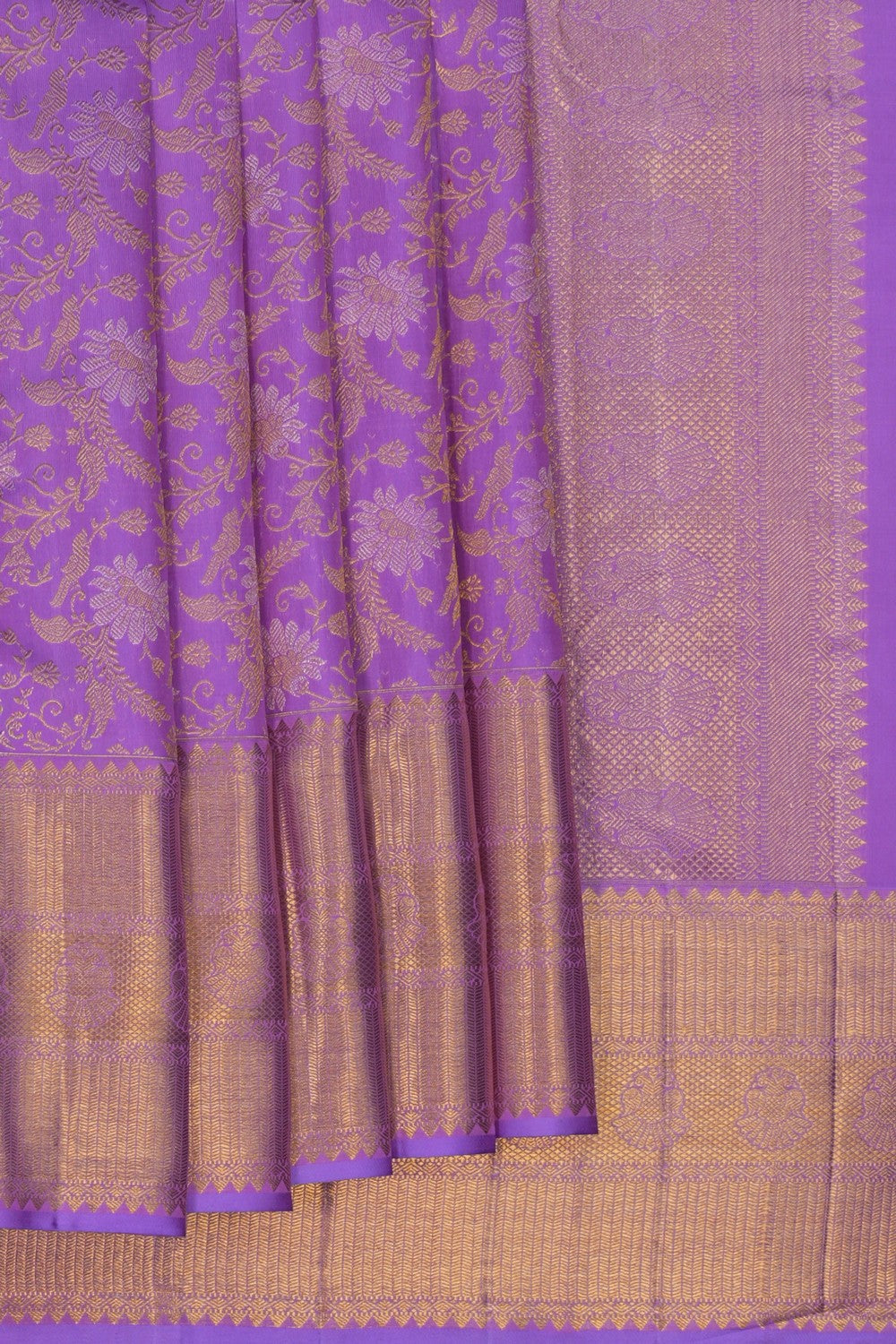 Image of Kanchipattu Brocade Purple Saree