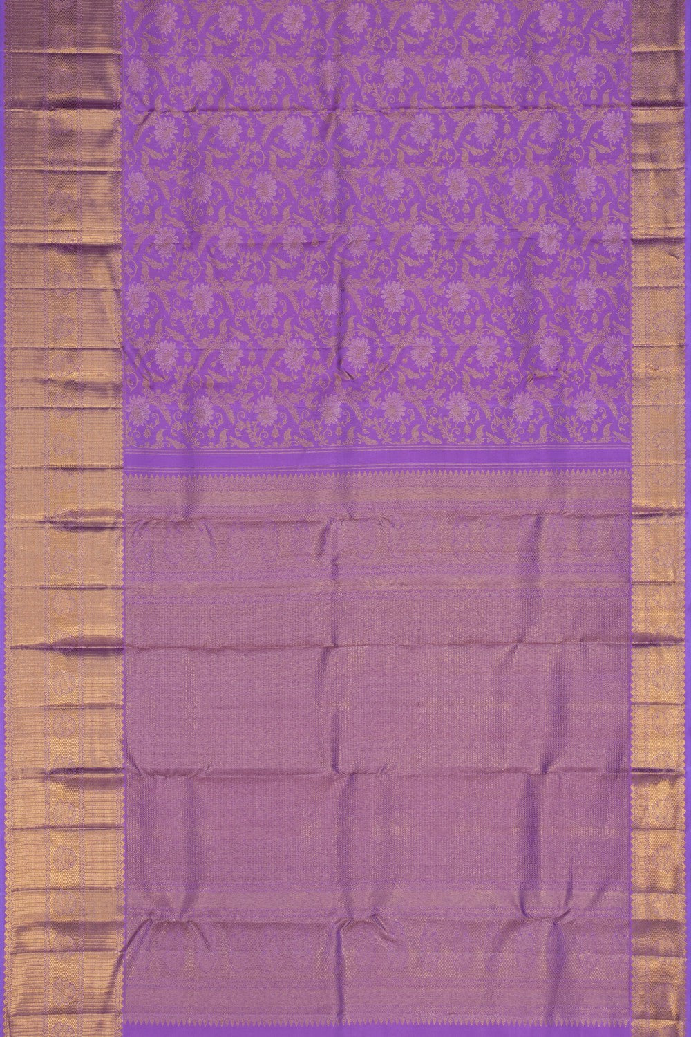Image of Kanchipattu Brocade Purple Saree