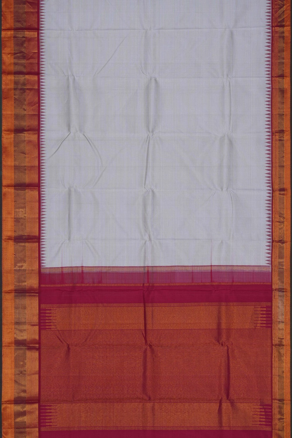 Image of Arani Silk Off-White Saree