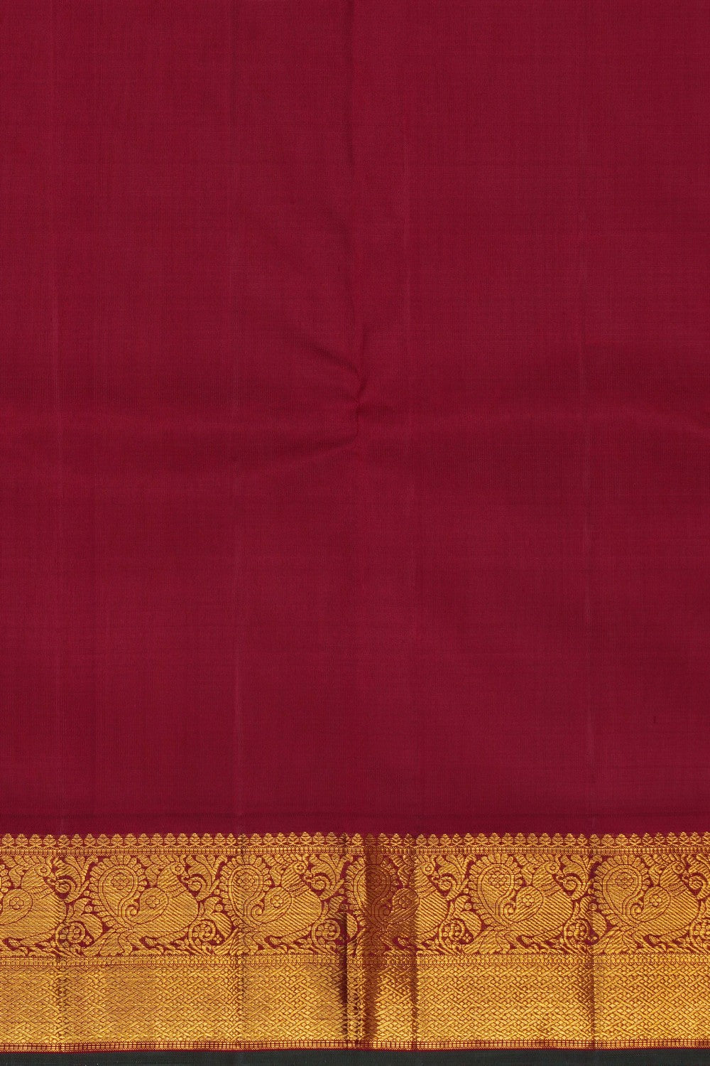 Image of Arani Silk Ivory Off-White Saree