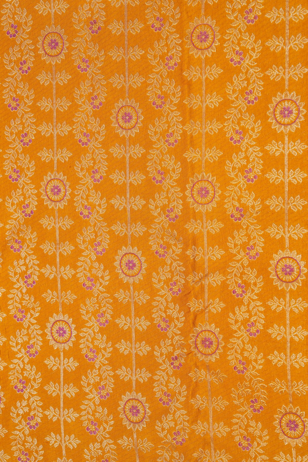 Image of Kanchipattu Brocade Orange Saree