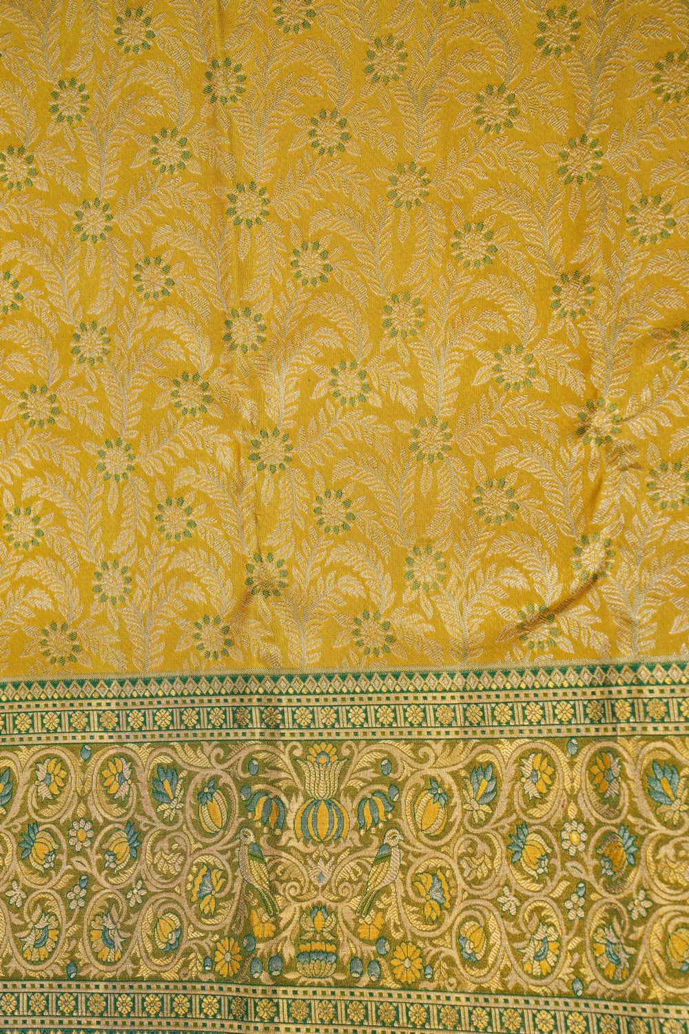 Image of Kanchipattu Brocade Yellow Saree