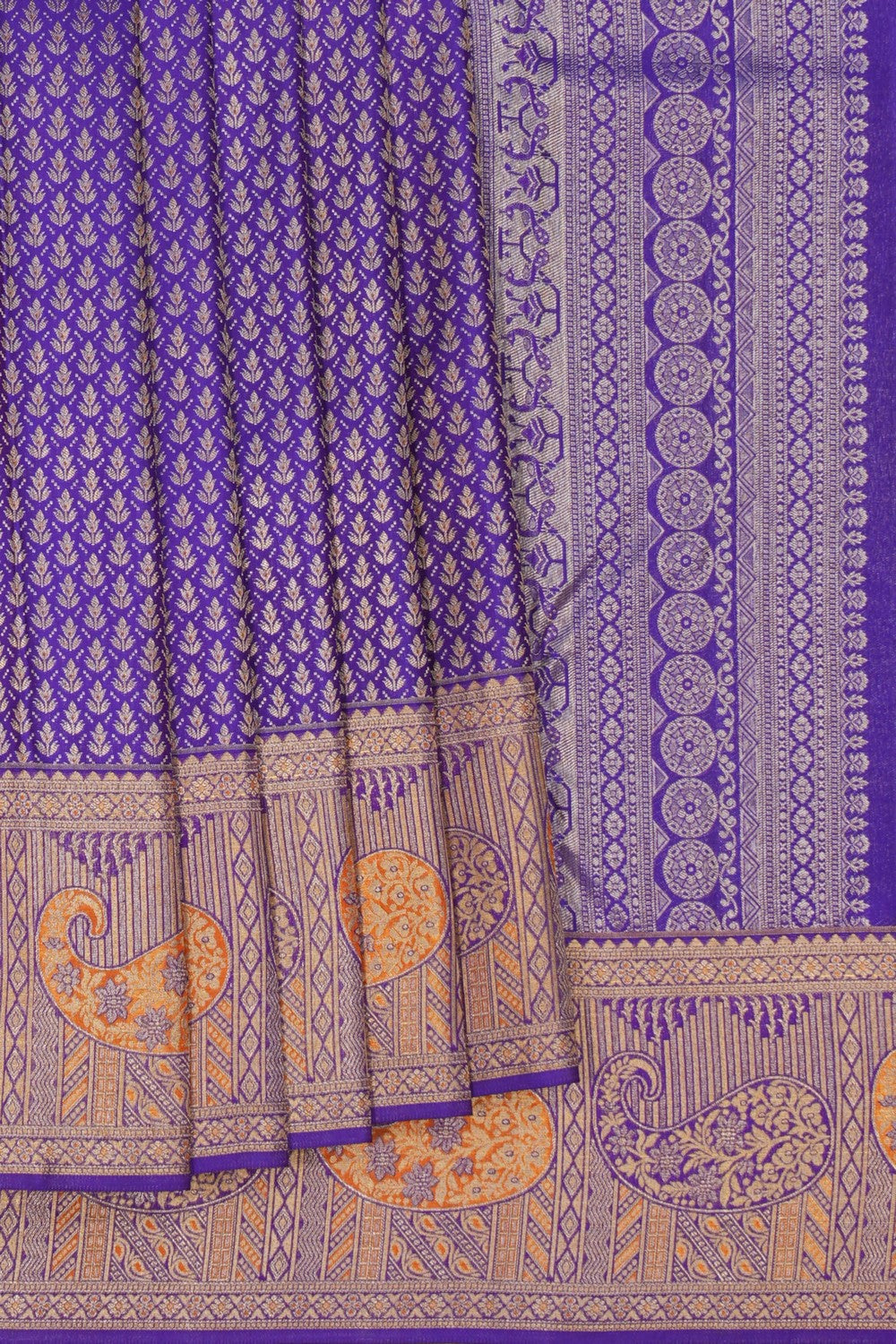 Image of Kanchipattu Brocade Purple Saree