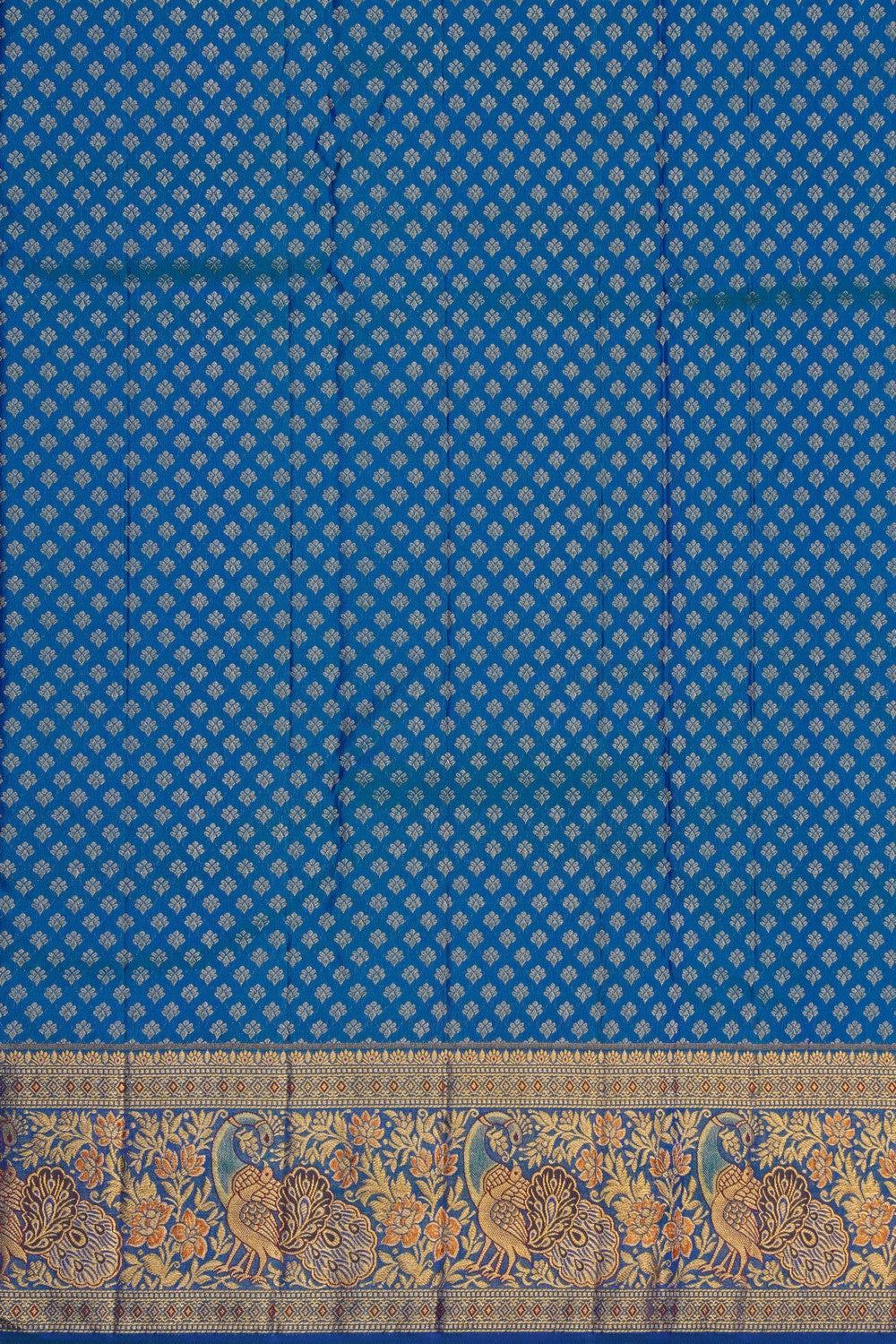 Image of Kanchipattu Brocade Blue Saree