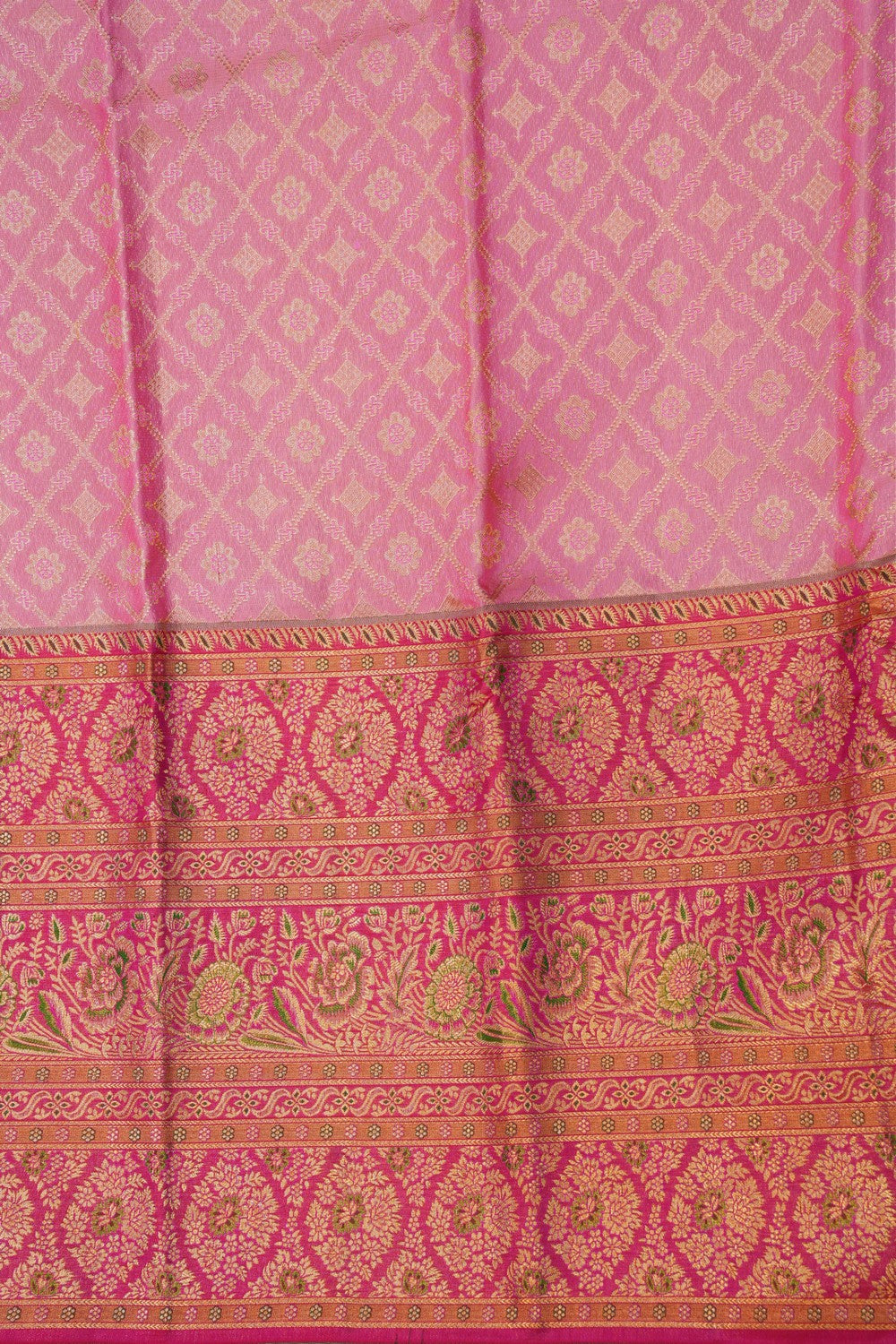 Image of Kanchipattu Brocade Peach Saree