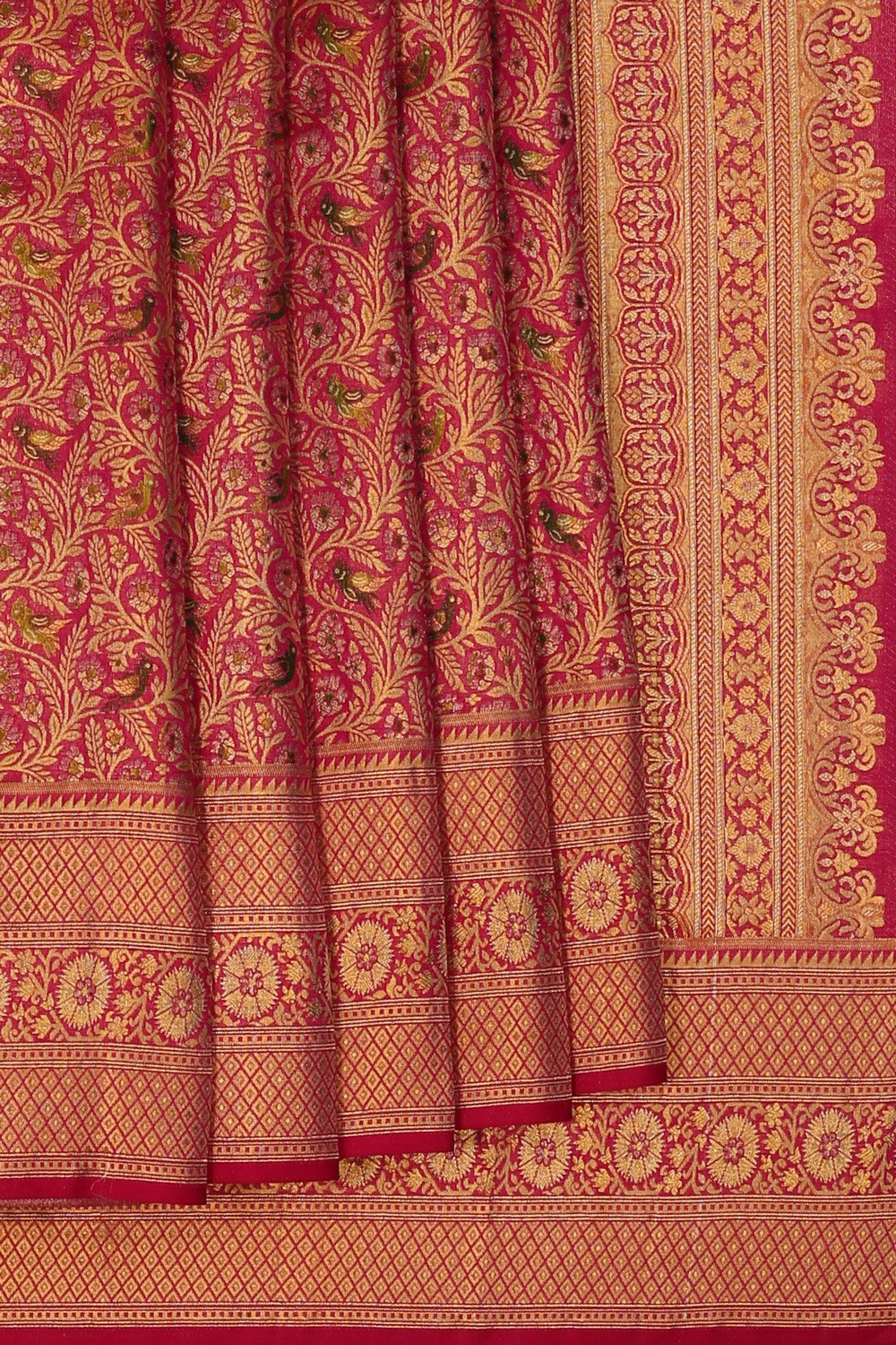 Image of Kanchipattu Brocade Pink Saree