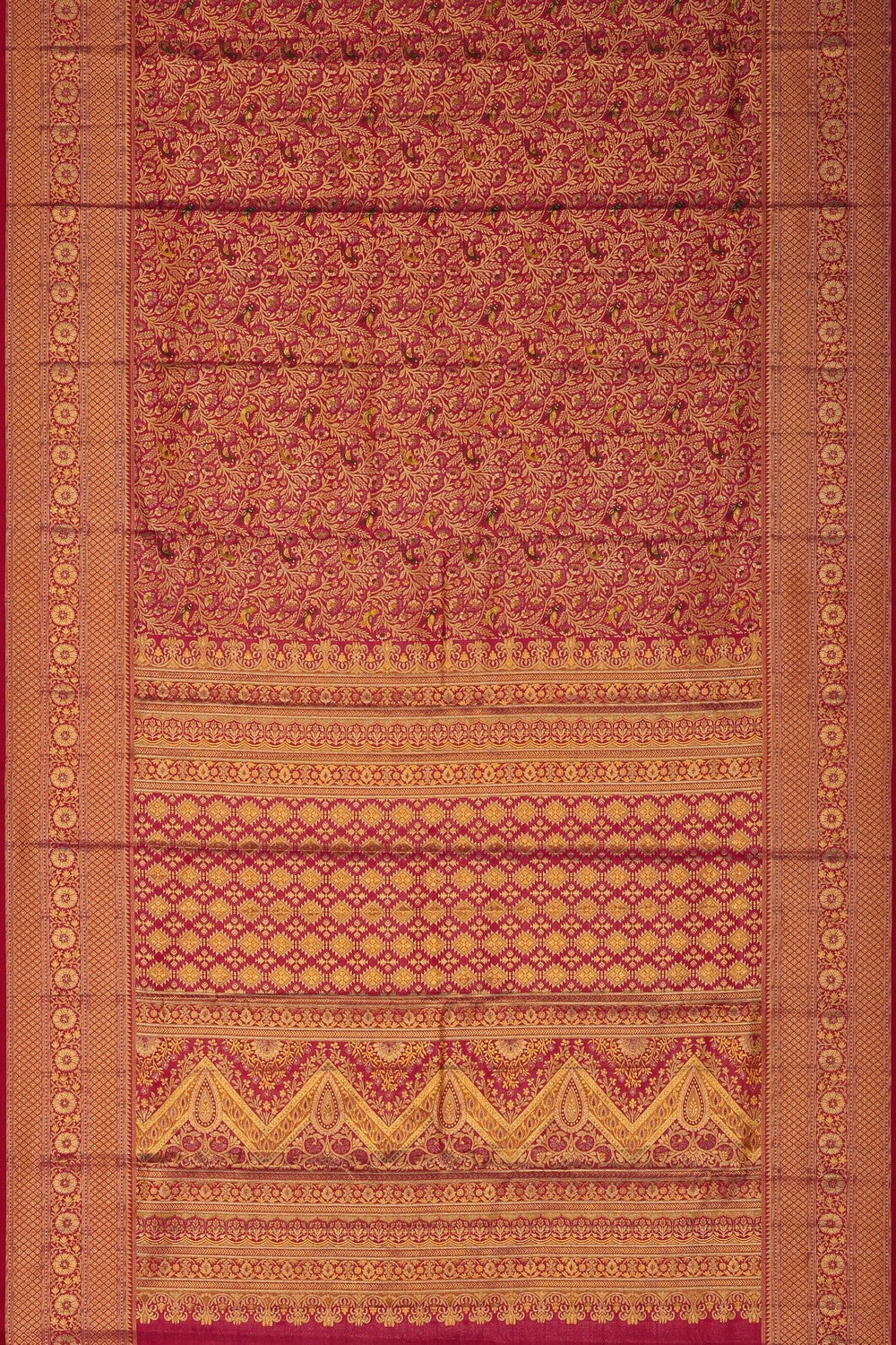 Image of Kanchipattu Brocade Pink Saree