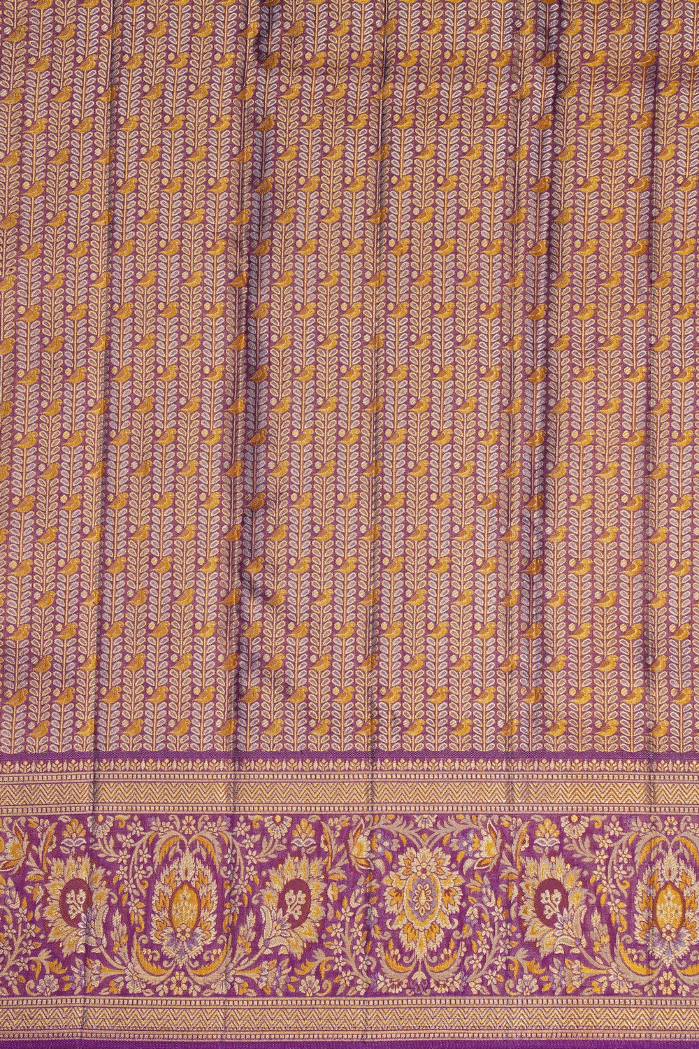 Image of Kanchipattu Brocade Orange Saree