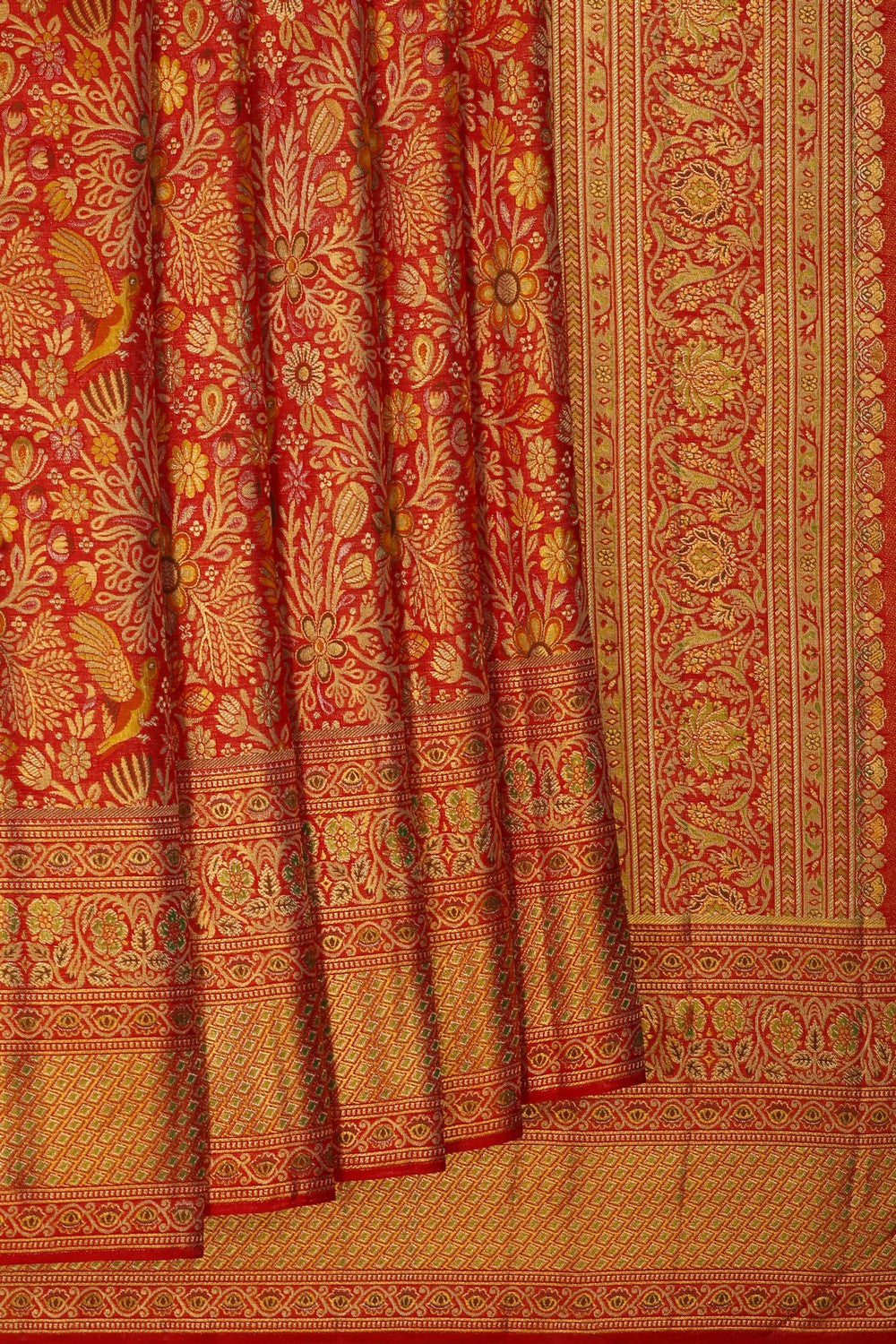 Image of Kanchipattu Brocade Red Saree