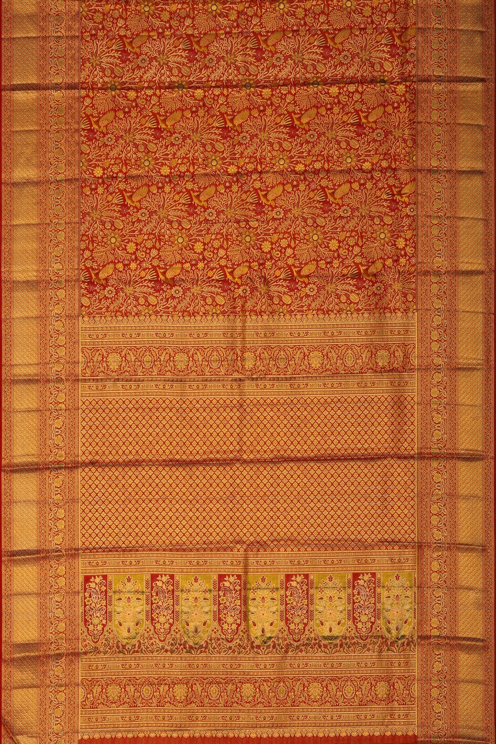 Image of Kanchipattu Brocade Red Saree