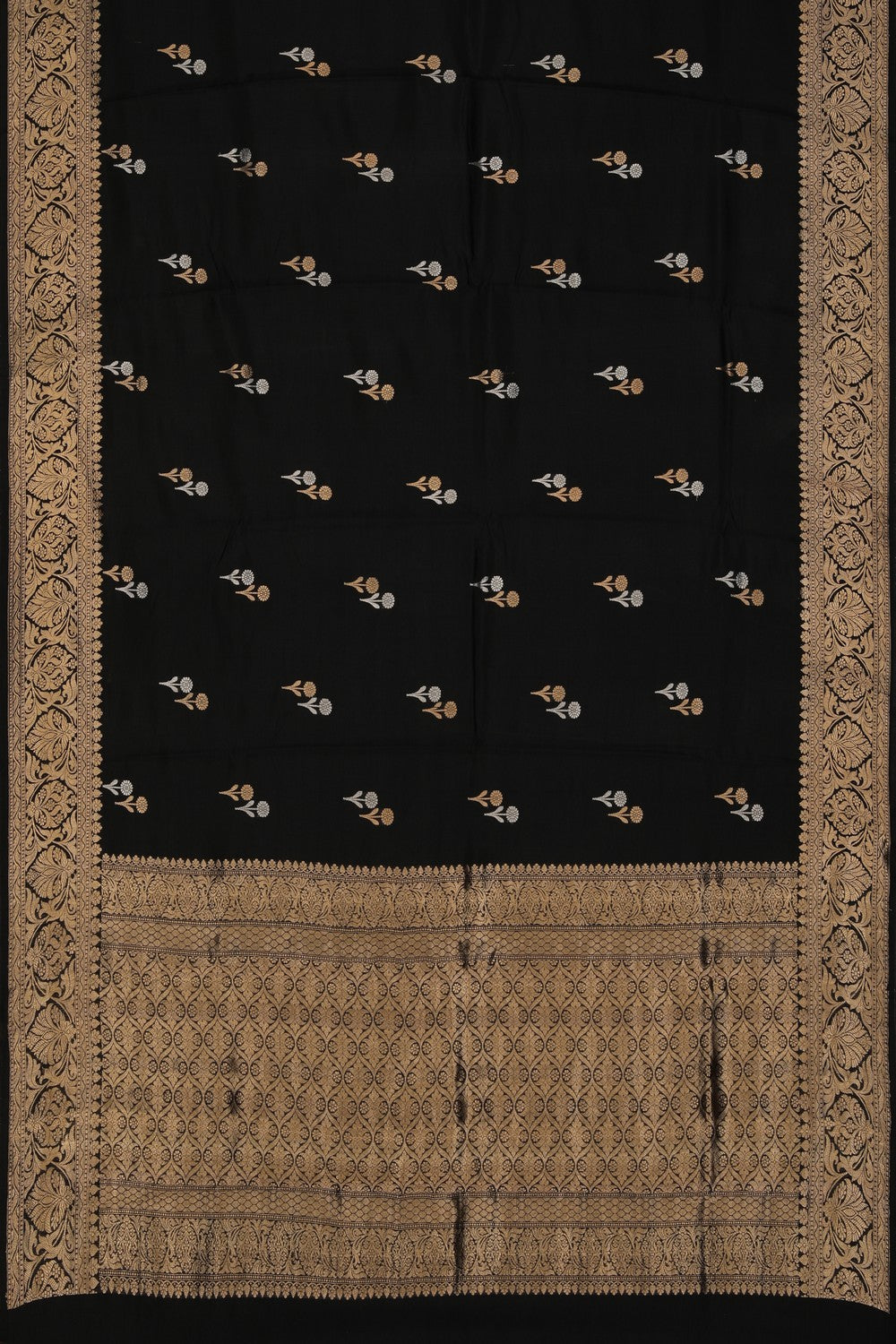Image of Banarasi Silk Black Saree