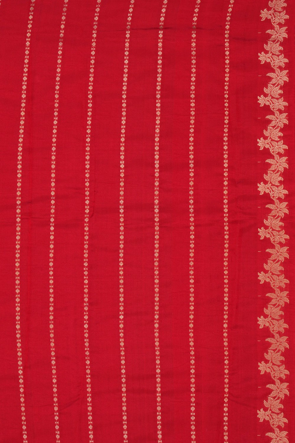 Image of Banarasi Silk Red Saree