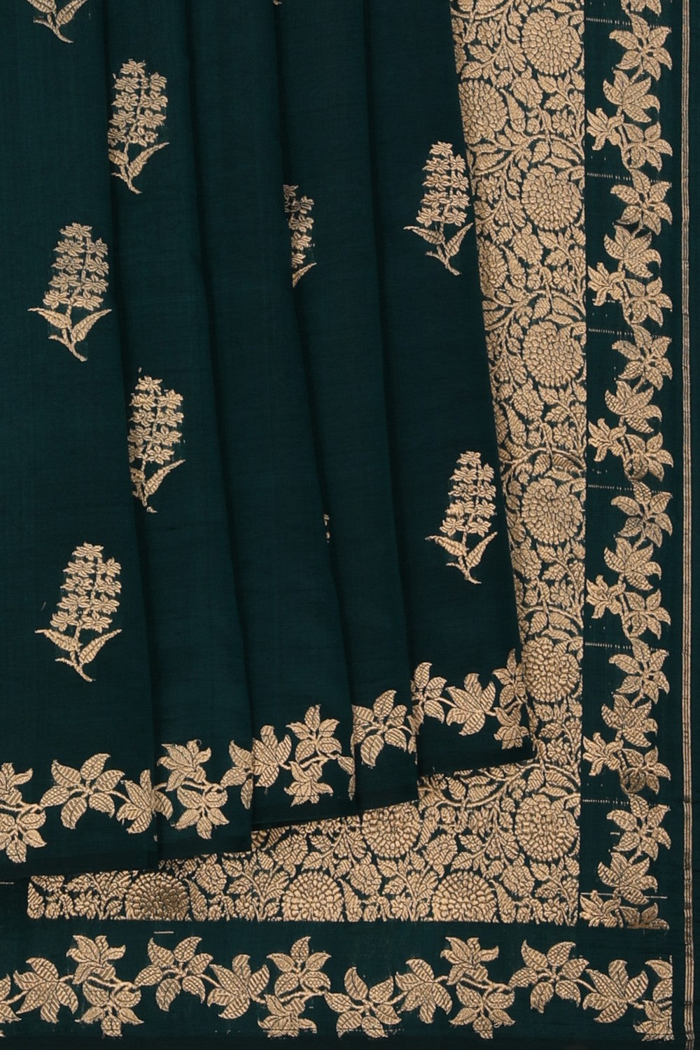 Image of Banarasi Silk Blue Saree