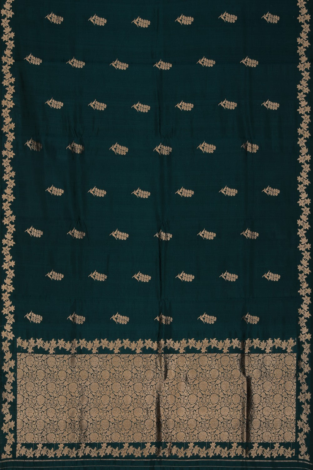 Image of Banarasi Silk Blue Saree