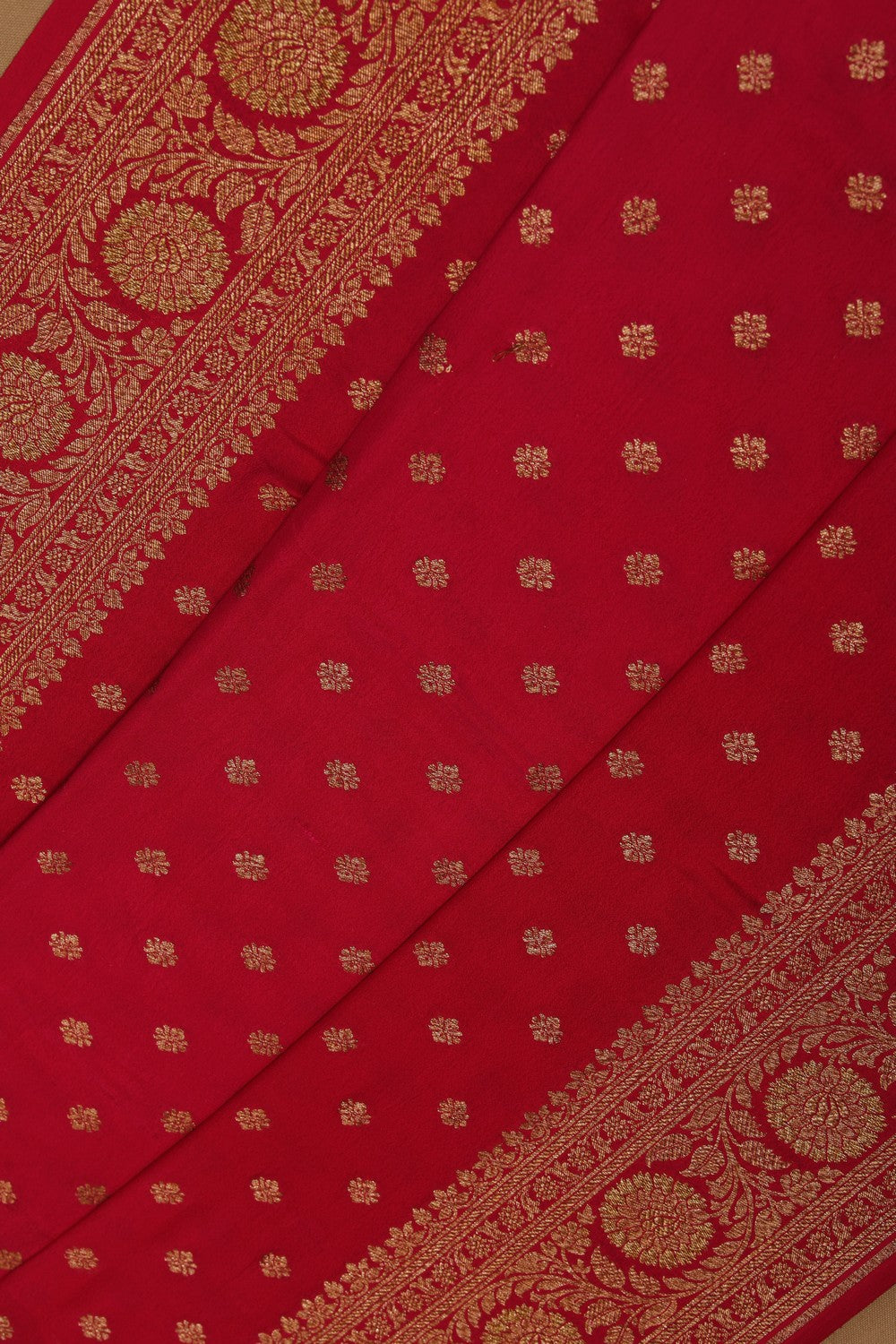 Image of Banarasi Crepe Pink Saree