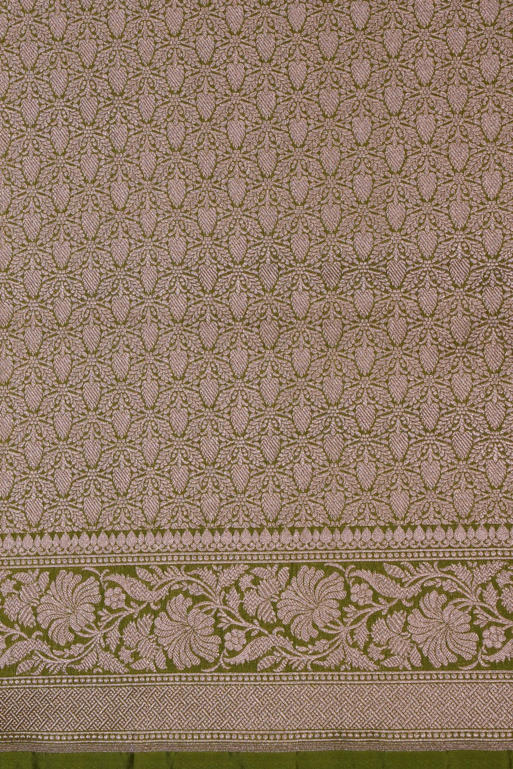 Image of Banarasi Silk Green Saree