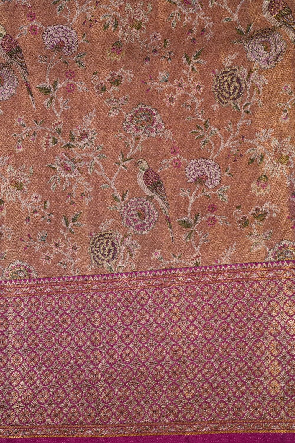 Image of Gold Tissue Brocade Kanchipattu Saree