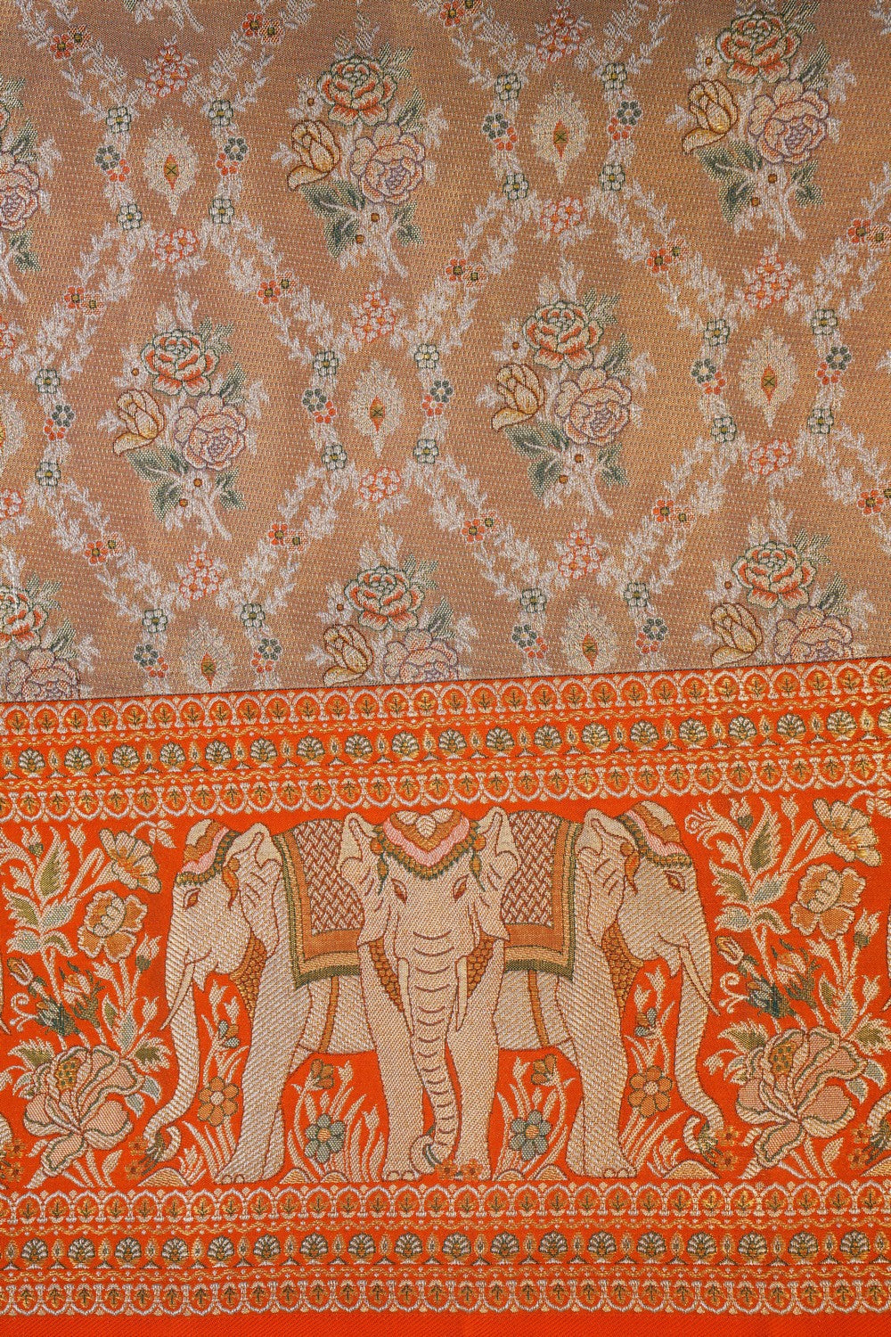 Image of Gold Tissue Brocade Kanchipattu Saree