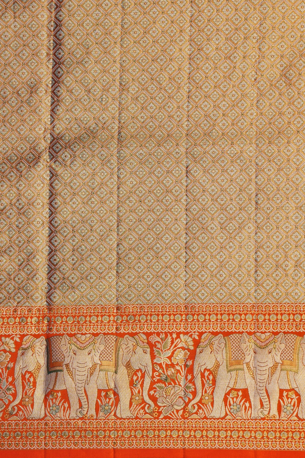 Image of Gold Tissue Brocade Kanchipattu Saree