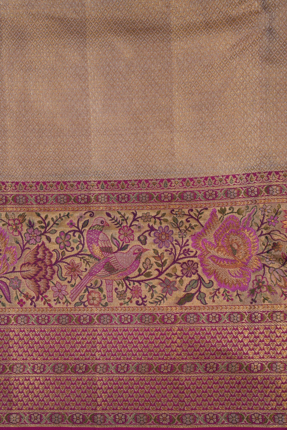 Image of Gold Tissue Brocade Kanchipattu Saree